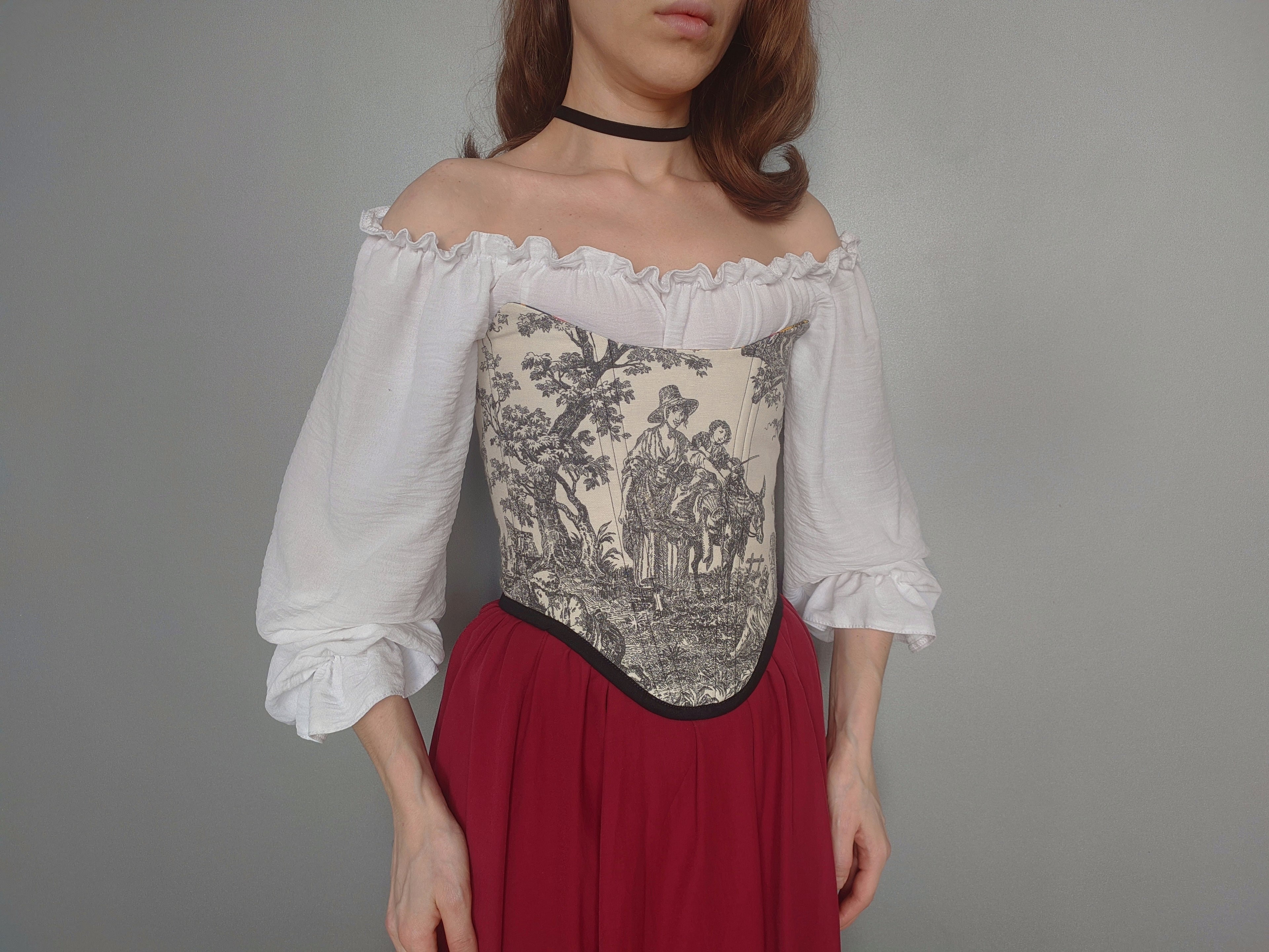 Toile de Jouy Corset