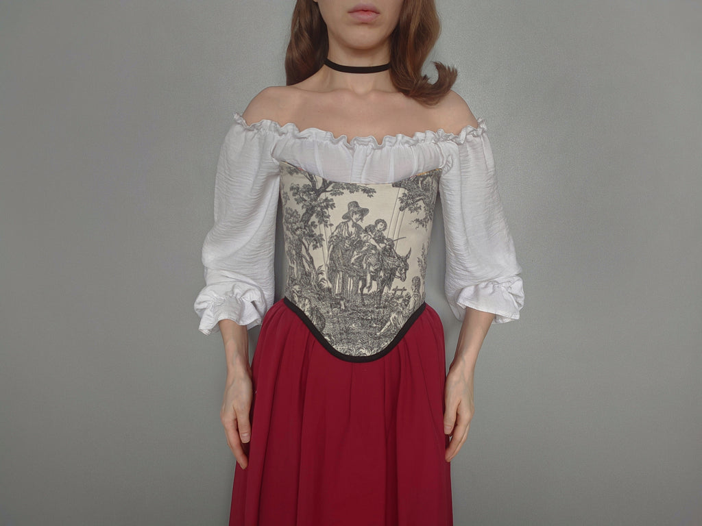 Toile de Jouy Corset