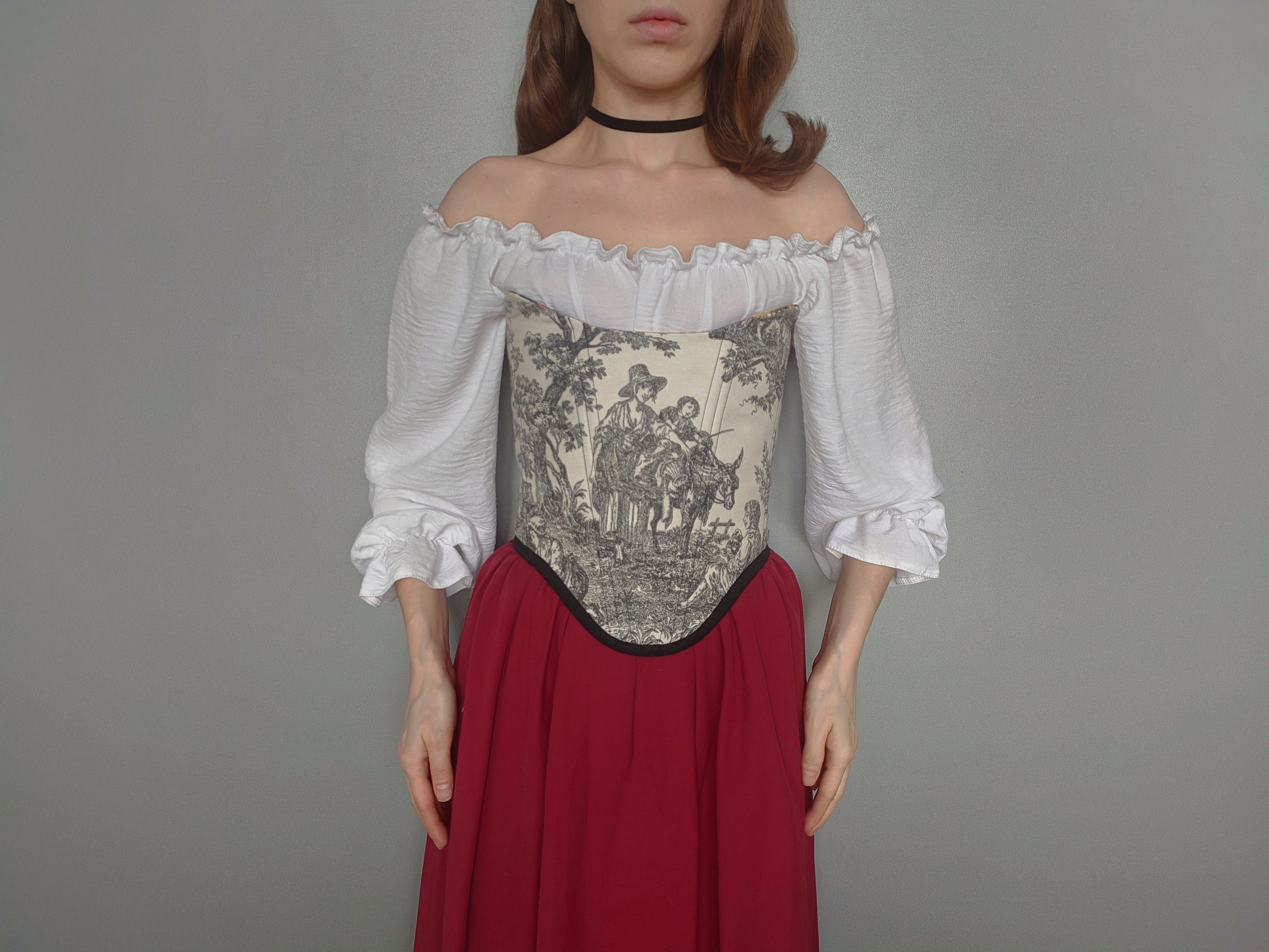 Toile de Jouy Corset