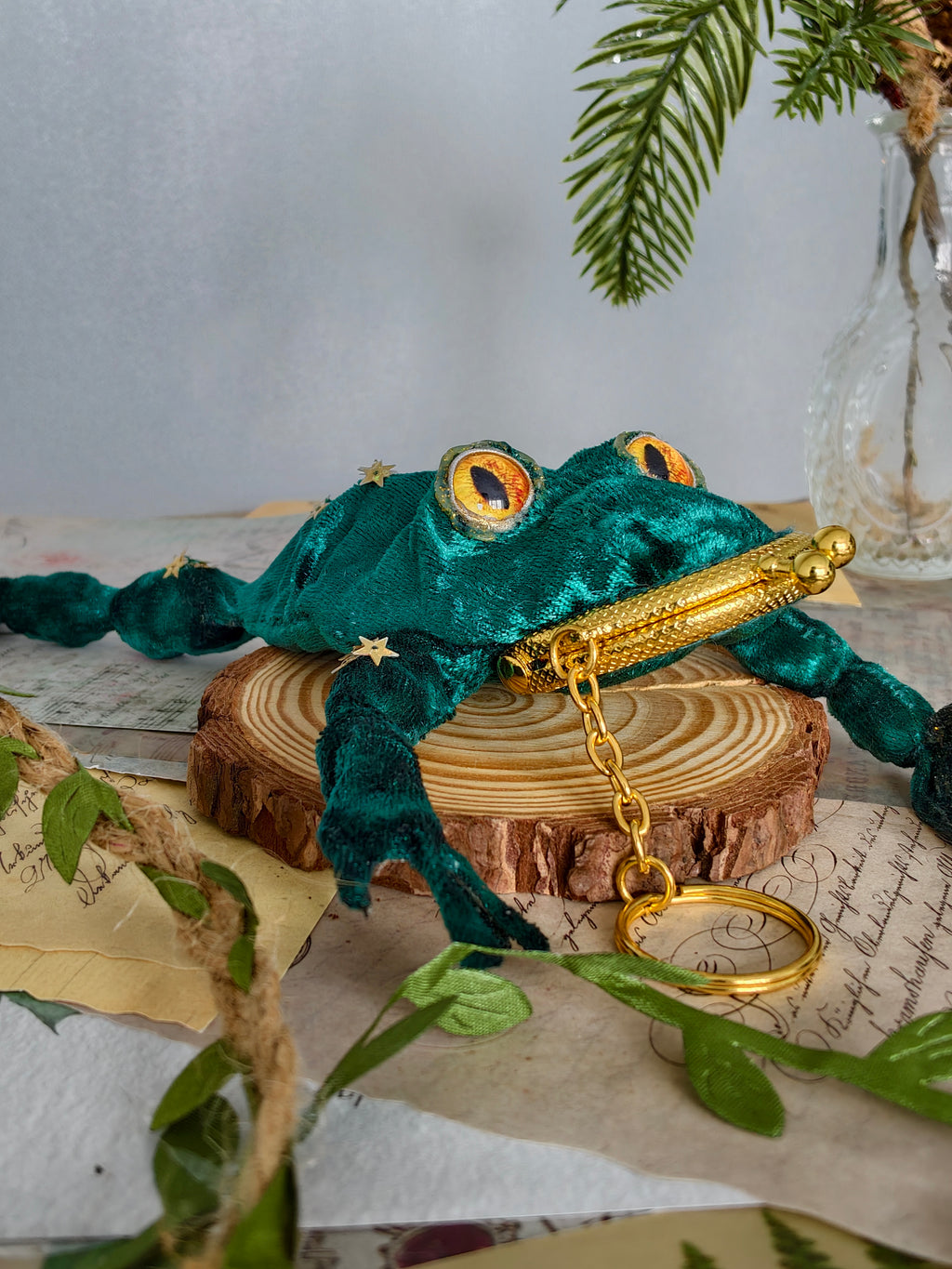 Frog Keychain Purse