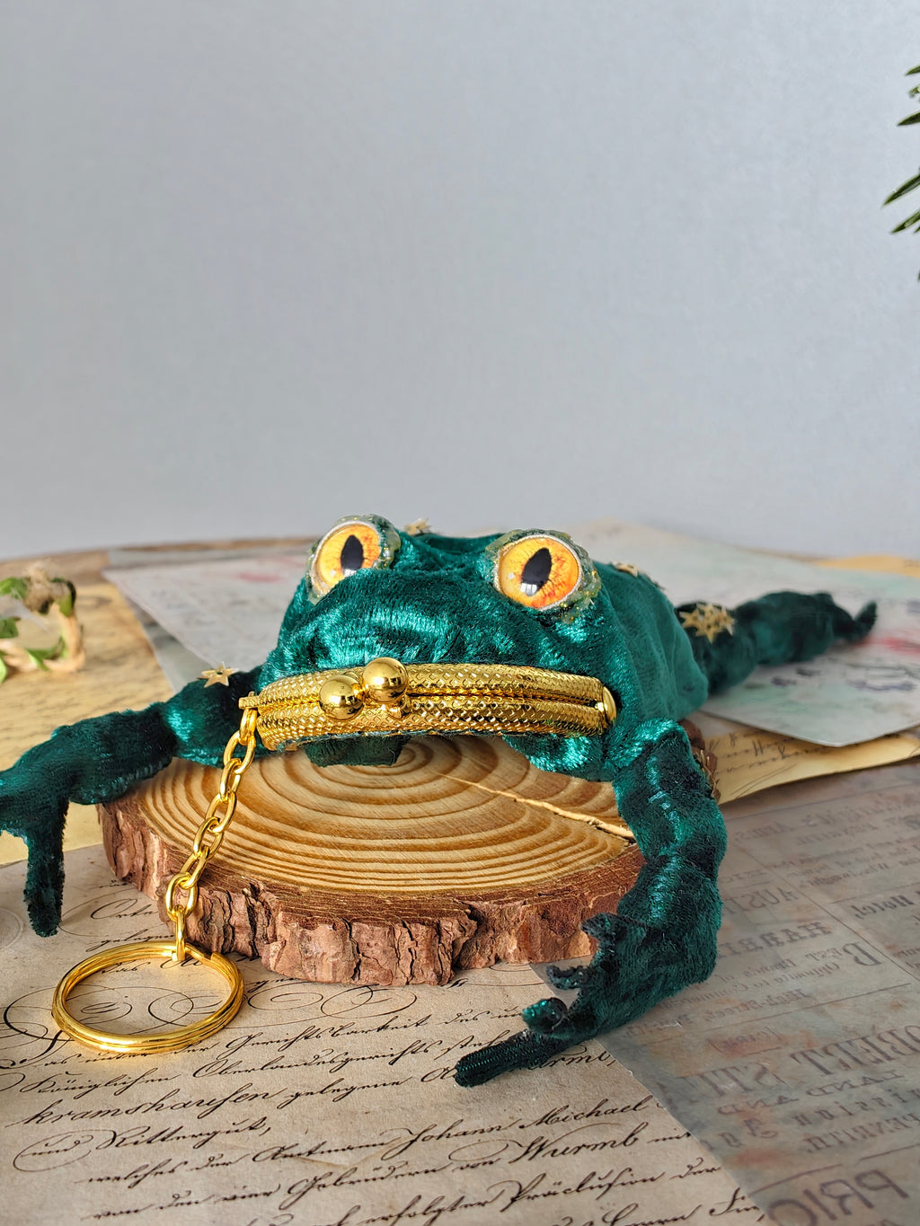Frog Keychain Purse