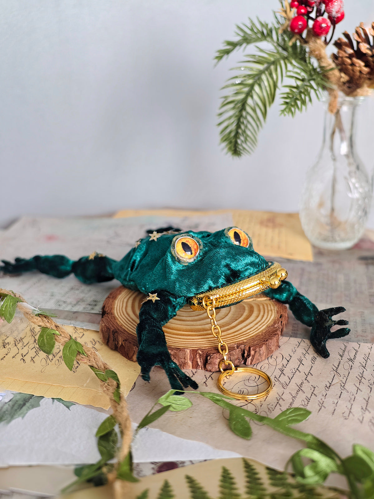 Frog Keychain Purse