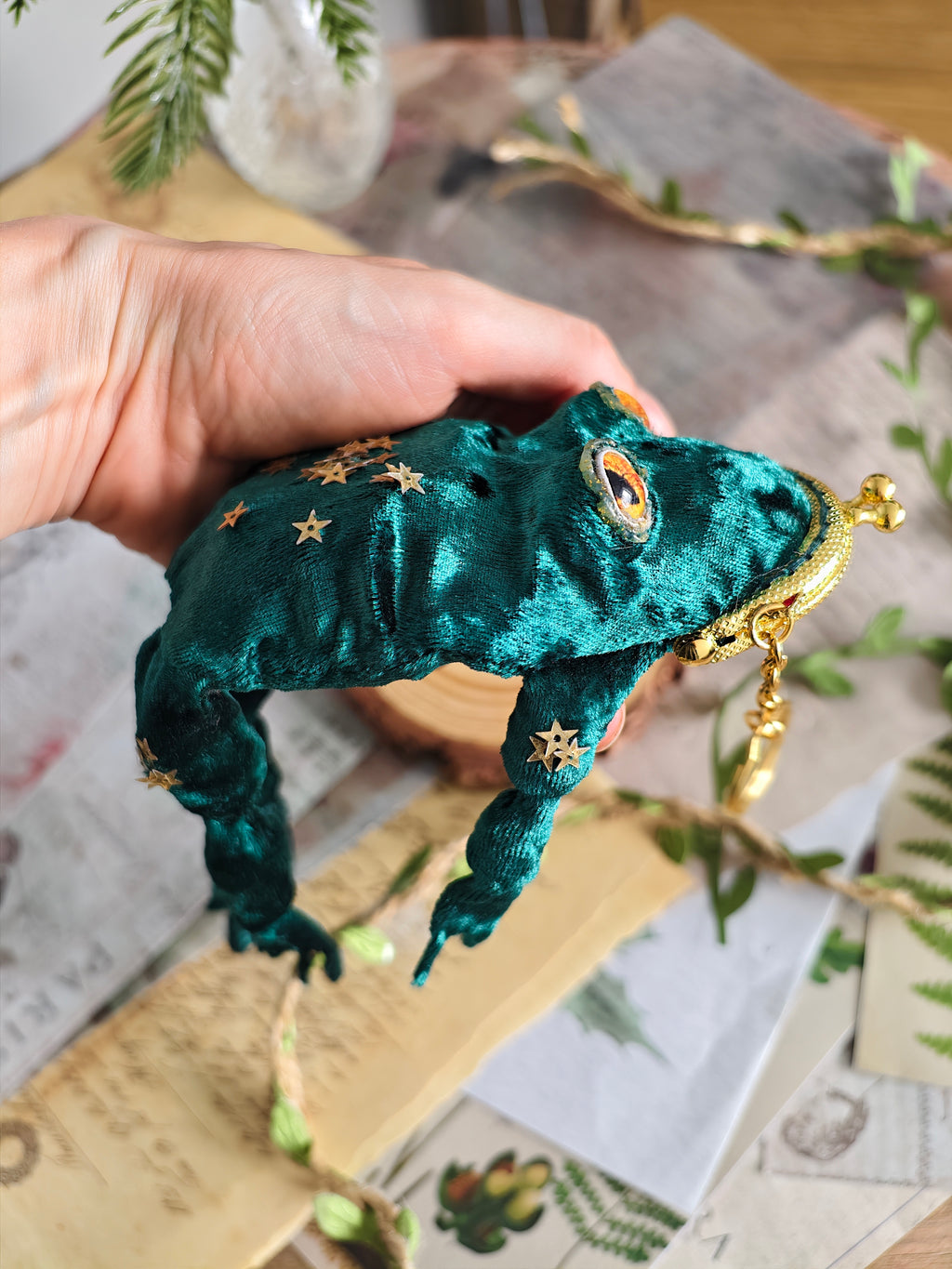 Frog Keychain Purse