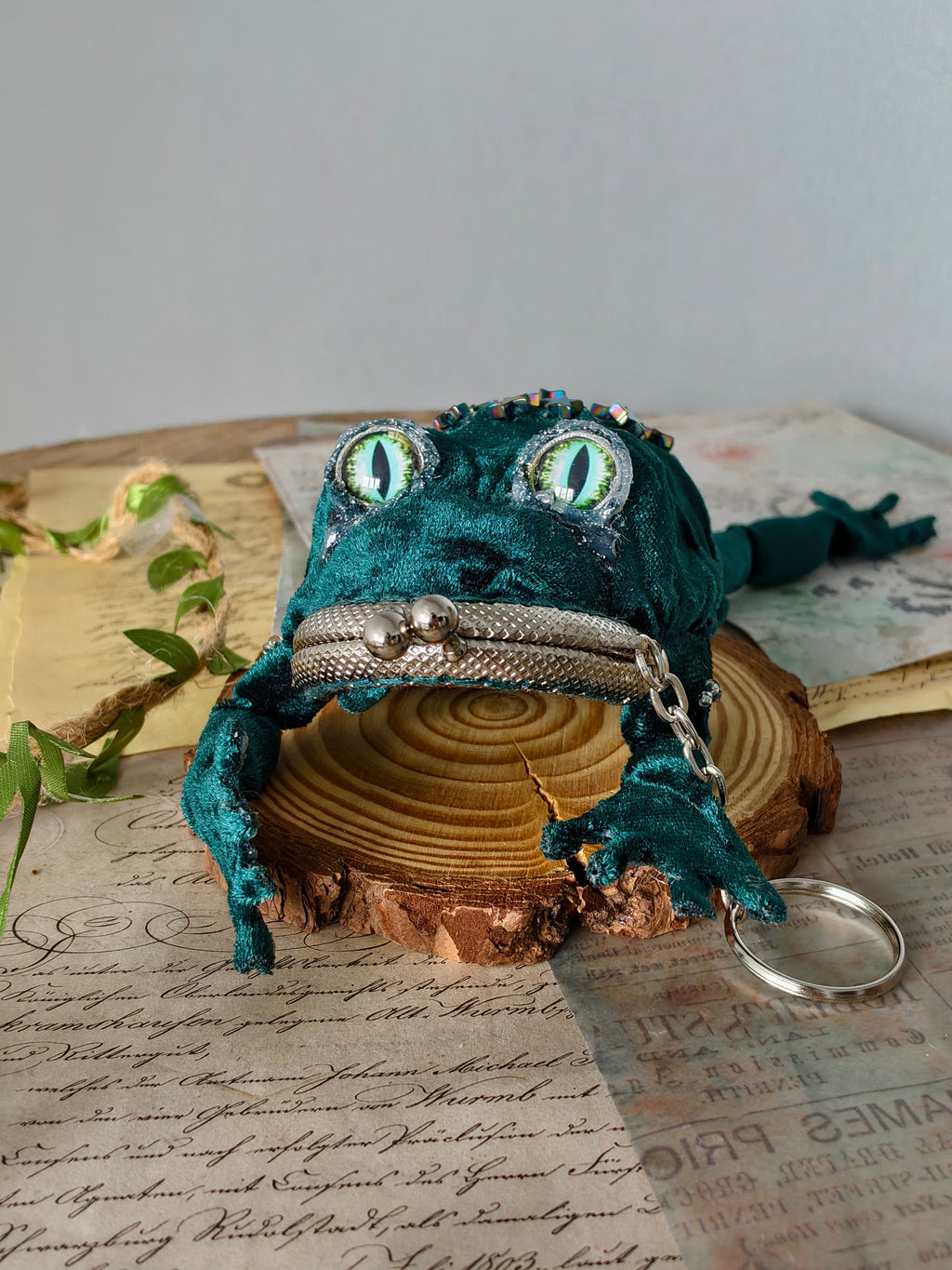 Frog Keychain Purse