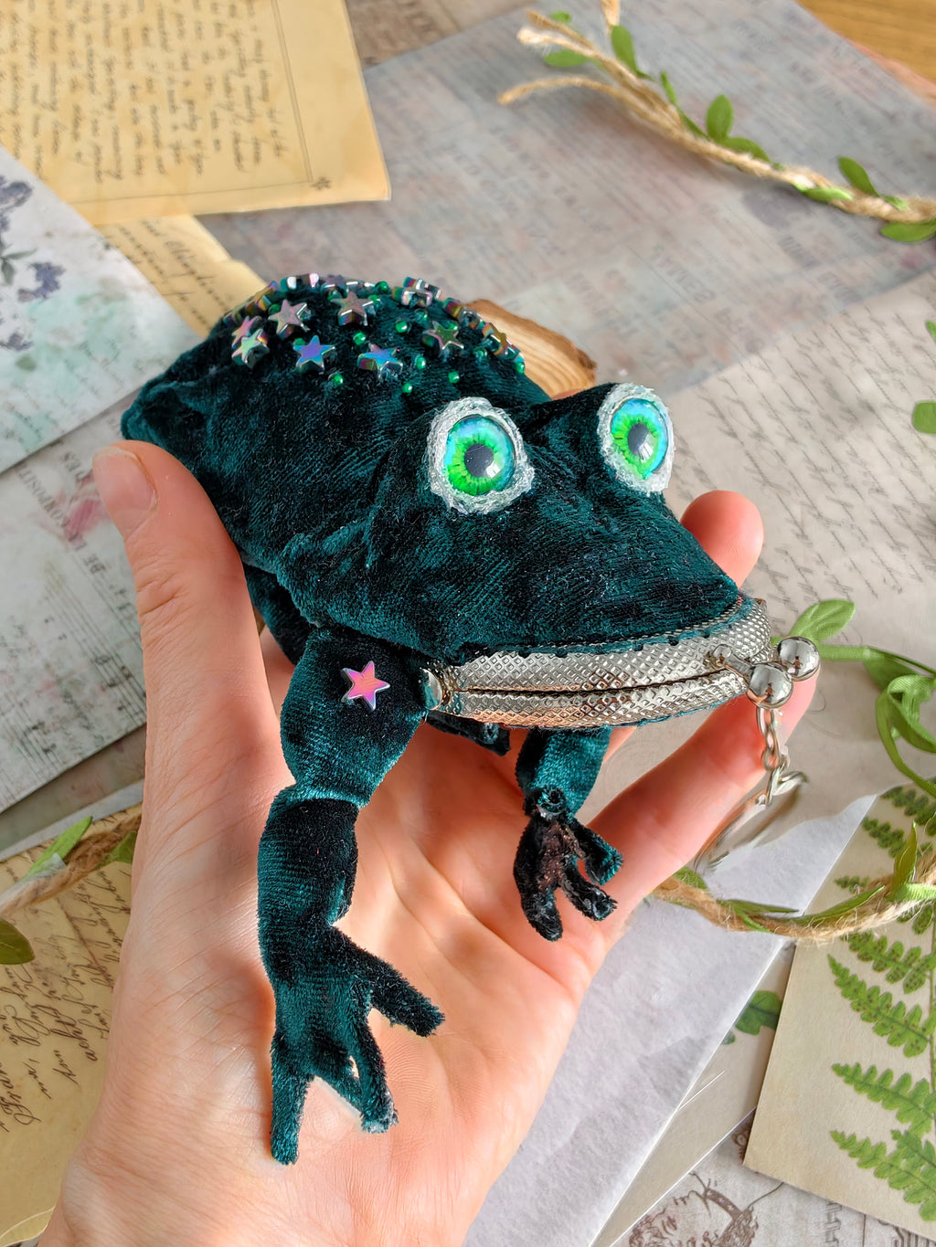 Frog Keychain Purse