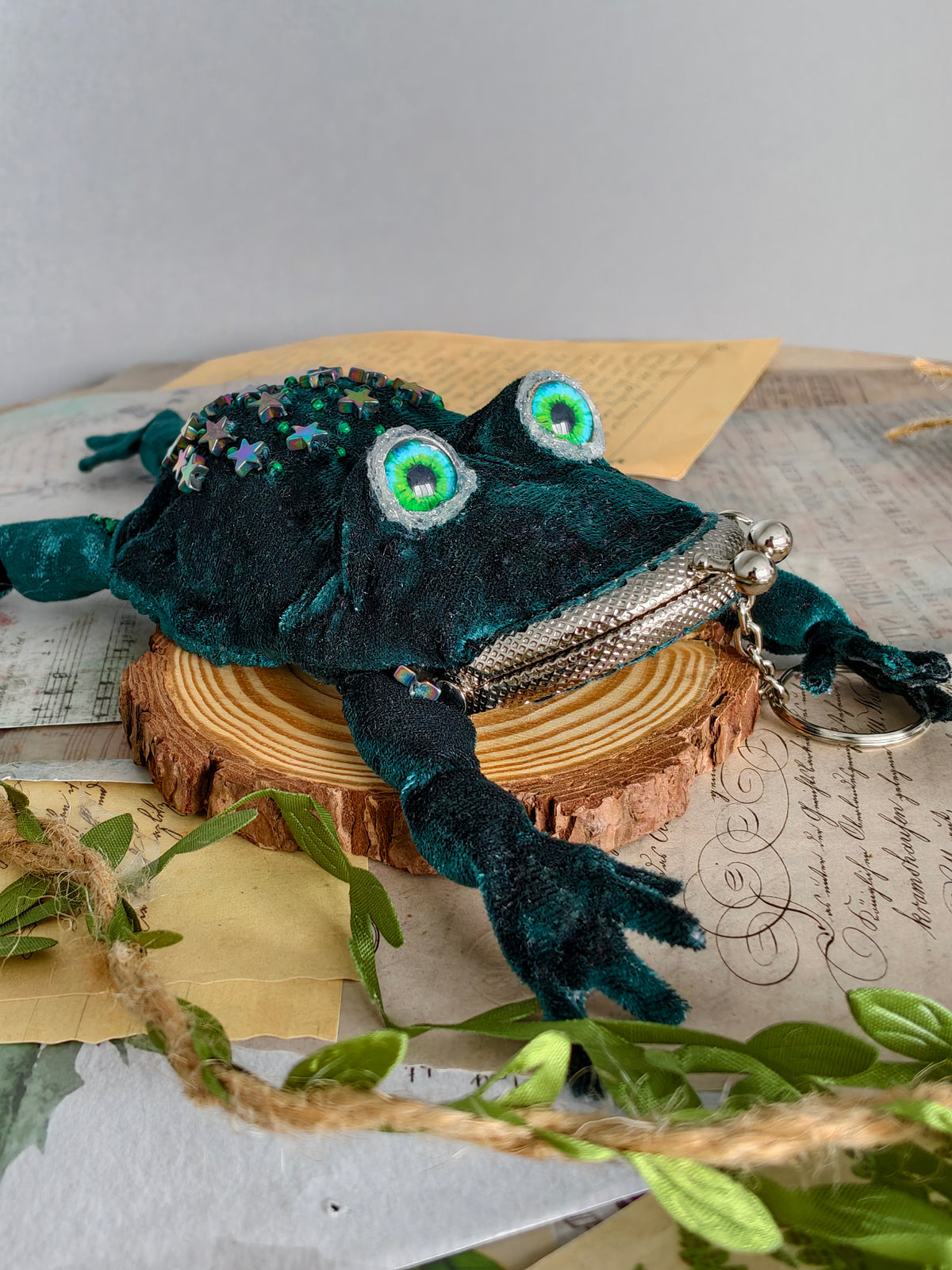 Frog Keychain Purse