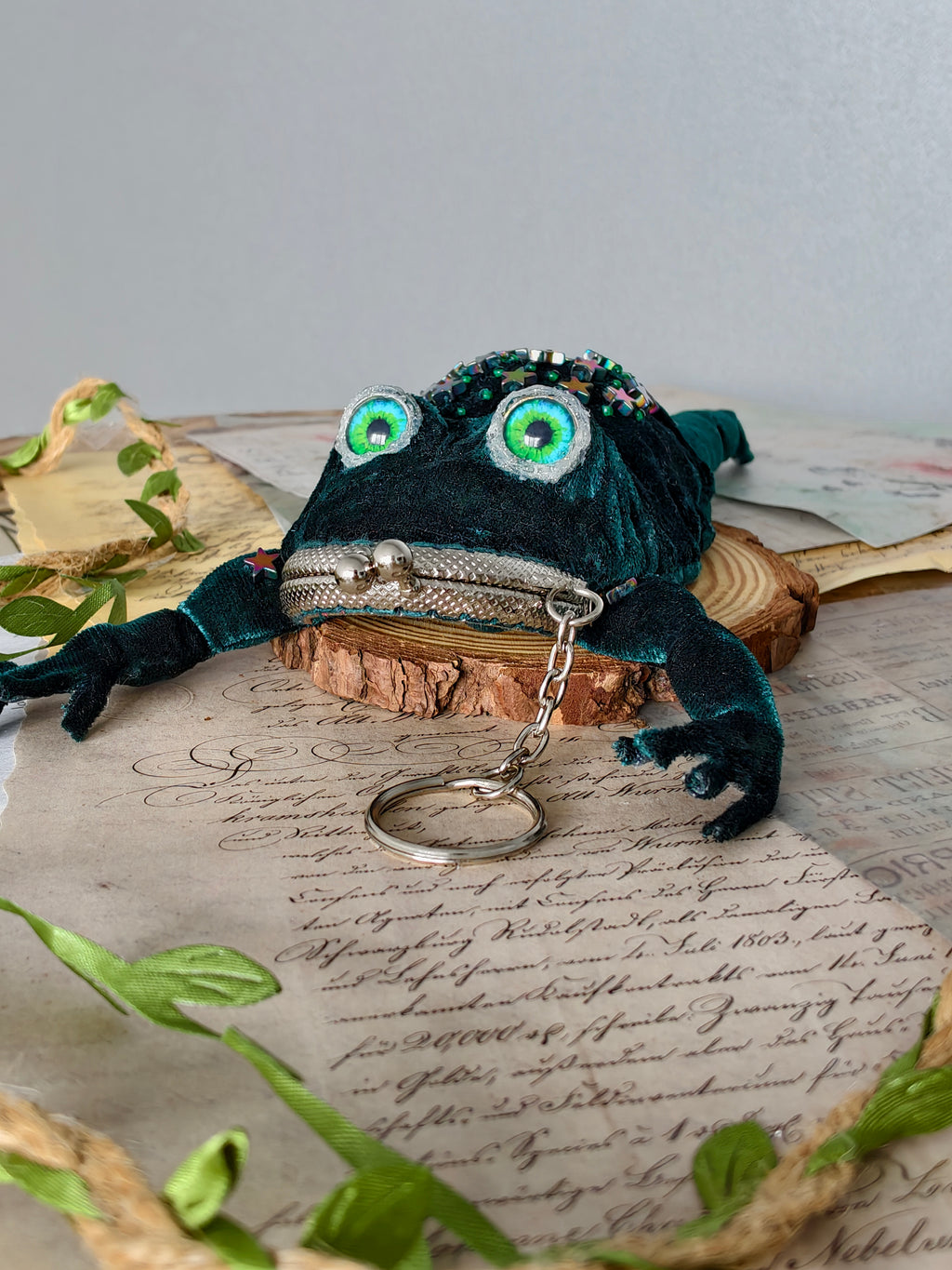 Frog Keychain Purse