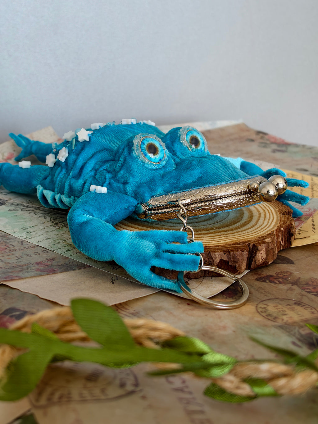 Frog Keychain Purse
