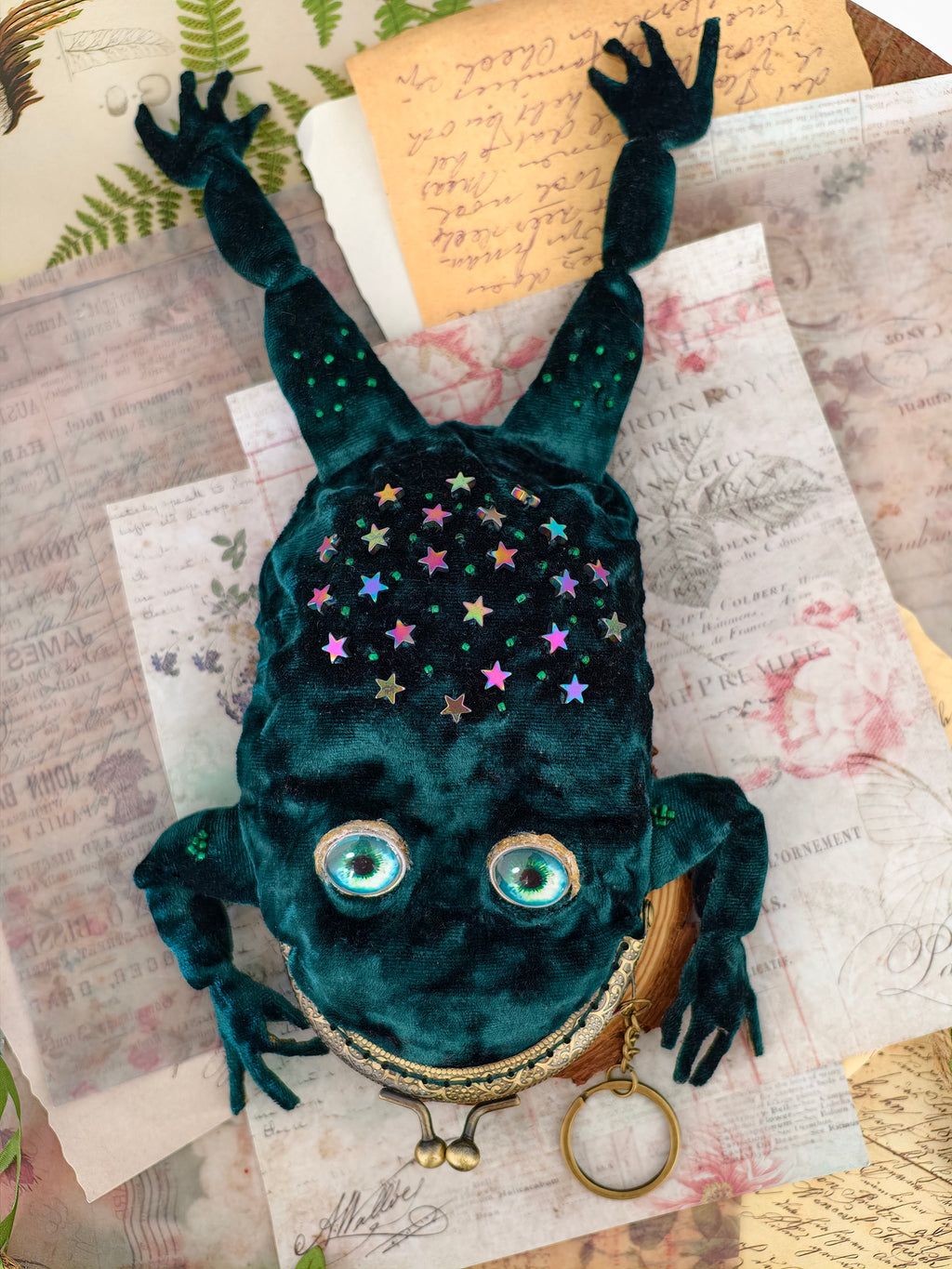 Frog Keychain Purse