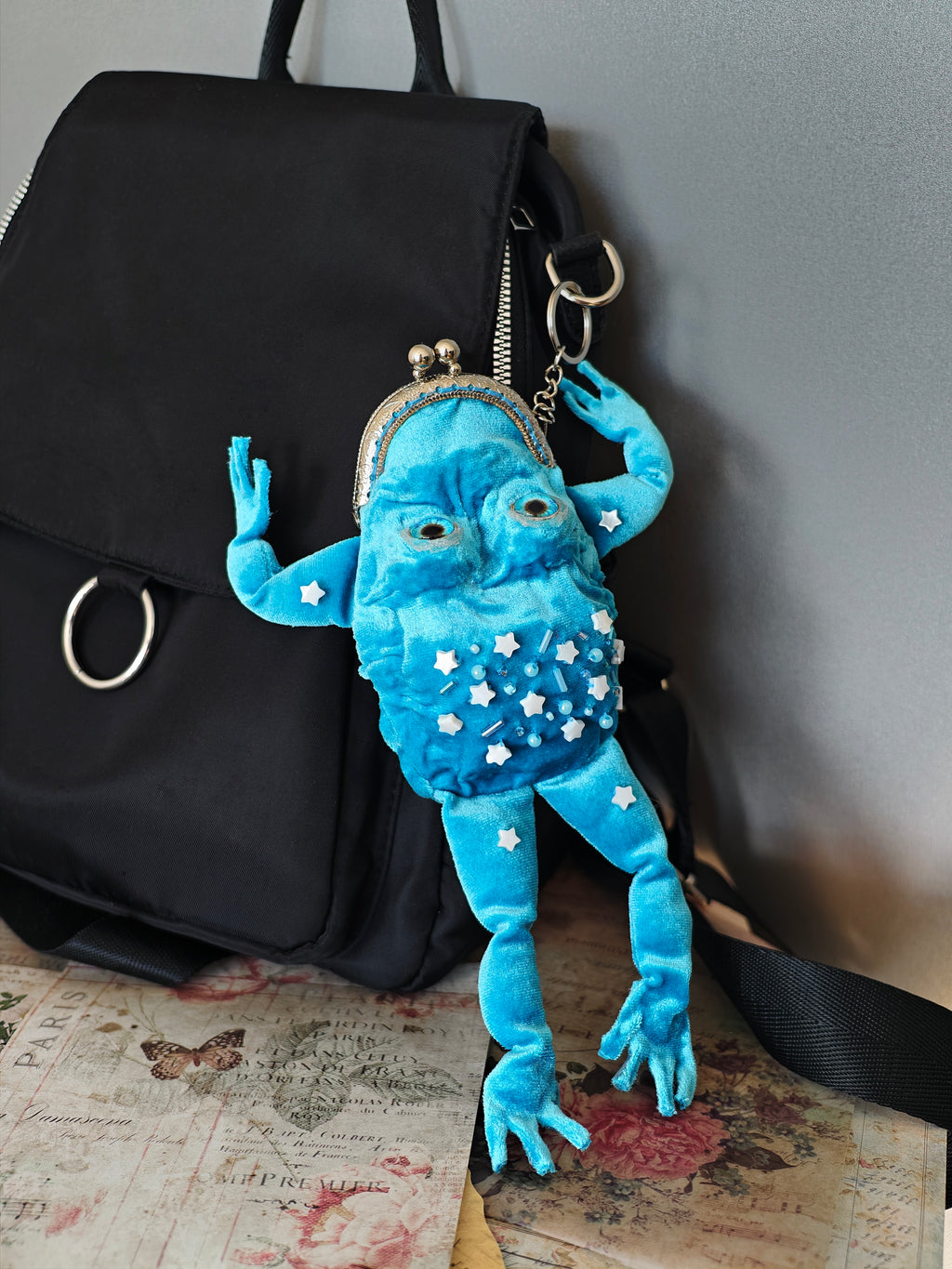 Frog Keychain Purse