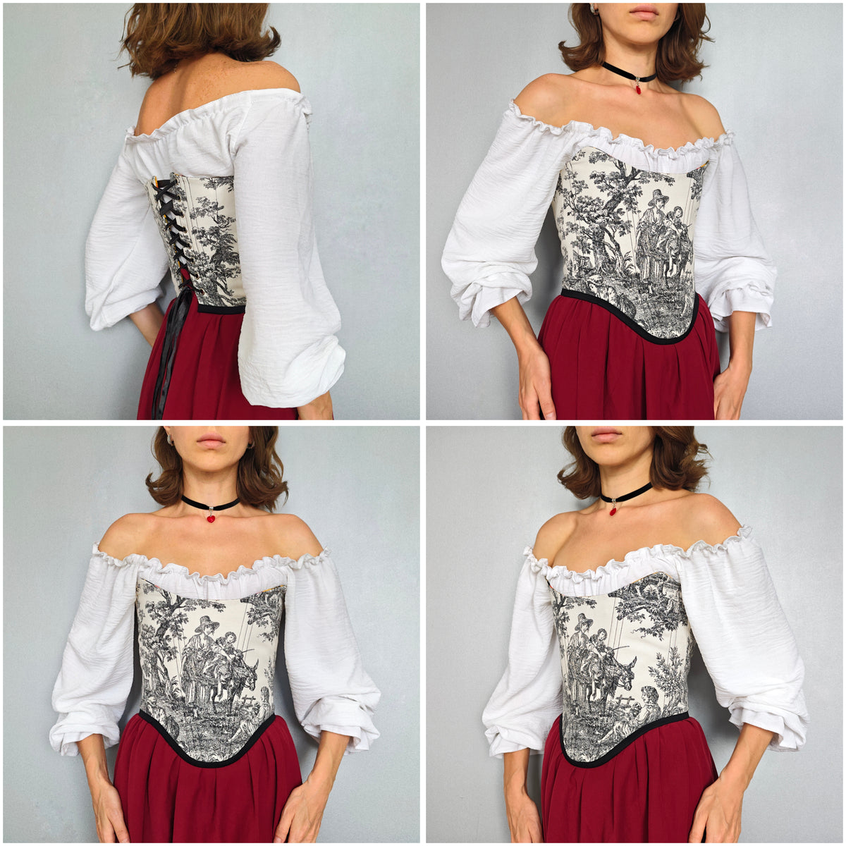 Toile de Jouy Corset