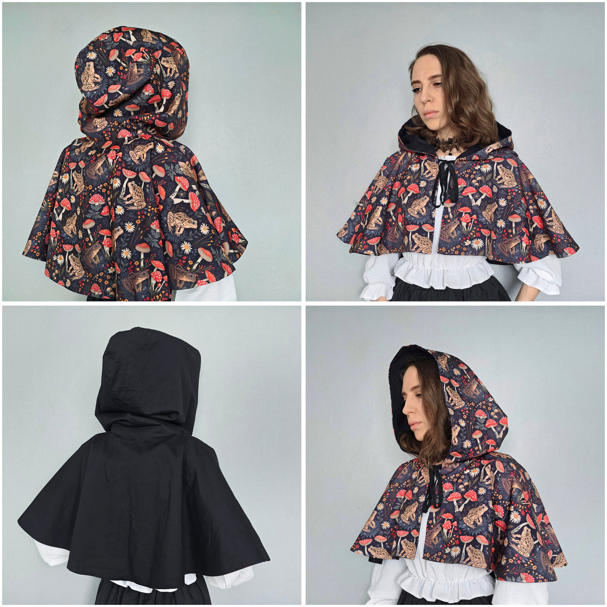 Mushroom & Frog Capelet