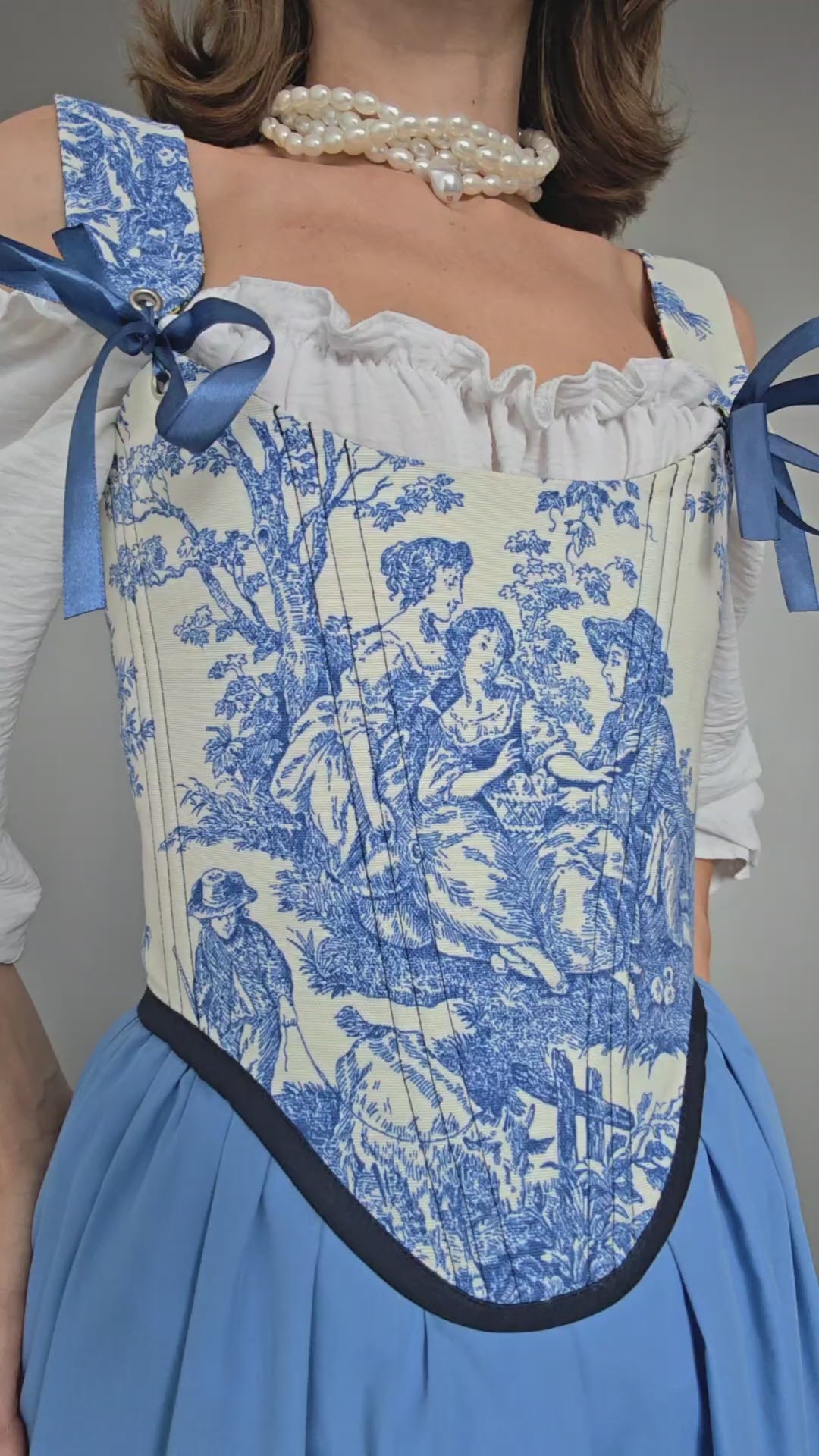 Toile de Jouy Corset